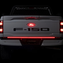 Load image into Gallery viewer, Putco 23-24 Ford SuperDuty F-250/F-350/F-450 60In Freedom Blade Tailgate Bars w/ Halogen Taillamps for enhanced visibility.
