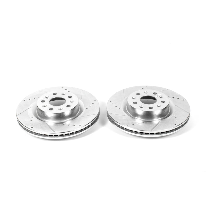 Power Stop 16-19 Cadillac CT6 Front Evolution Drilled & Slotted Rotors - Pair - DTX Performance