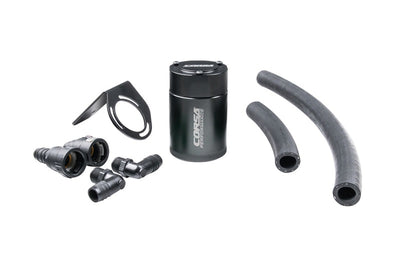 Corsa 2018-2023 Ford Mustang GT 5.0L V8 Oil Catch Can with fittings and hoses, performance car parts, DTX Performance, engine performance parts