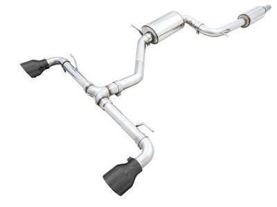 AWE 2022 VW GTI MK8 Touring Edition Exhaust - Diamond Black Tips, performance car parts by DTX Performance. Veteran owned shop.