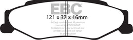 EBC 03-04 Cadillac XLR 4.6 Bluestuff Rear Brake Pads for high performance brakes and upgrades by DTX Performance.