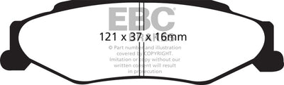 EBC 03-04 Cadillac XLR 4.6 Bluestuff Rear Brake Pads, performance car parts from DTX Performance, high performance brakes upgrade