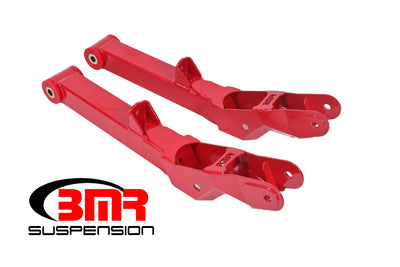 BMR 10-15 5th Gen Camaro Non-Adj. Rear Lower Control Arms Red performance car parts