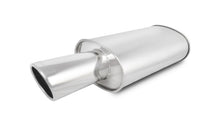 Load image into Gallery viewer, Vibrant StreetPower Oval Muffler with 4in Round Tip Angle Cut Rolled Edge - 2.5in inlet I.D., performance car parts, DTX Performance