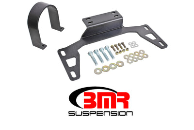 BMR 11-14 S197 Mustang Front Driveshaft Safety Loop - Black Hammertone with mounting hardware, performance car parts by BMR Suspension