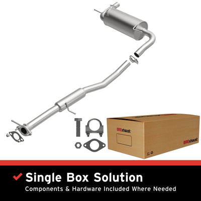 MagnaFlow BRE Exhaust Kit 90-95 Mazda Miata 1.6L with gaskets and clamps, high performance car parts by DTX Performance.