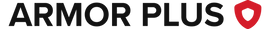 ARMOR PLUS logo with red shield icon