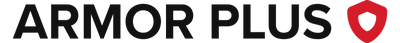 ARMOR PLUS logo with red shield icon