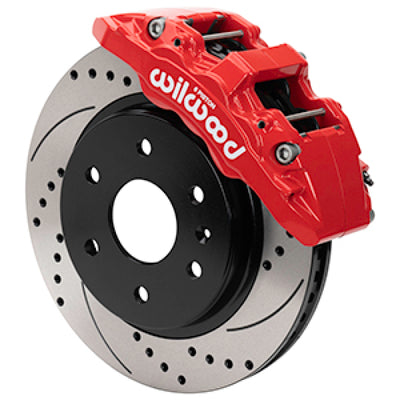 Wilwood 07-18 Chevy Silverado/GMC Sierra Aero6-DM Front Brake Kit - D&S - Red for performance upgrades