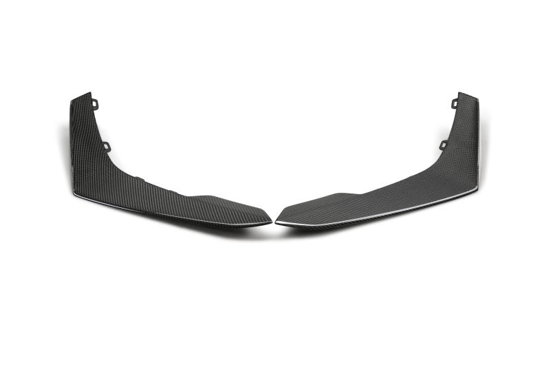 Anderson Composites 17-18 Chevy Camaro ZL1 1LE Type-LE Carbon Fiber Front Bumper Canards - DTX Performance