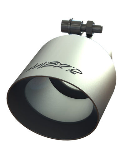 MBRP Universal Tip 4in O.D. Dual Wall Angled 2.5in inlet 8in length T304 for performance car parts and upgrades.