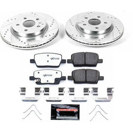 Power Stop 16-18 Cadillac CT6 Rear Z26 Street Warrior Brake Kit performance car parts
