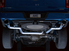 Load image into Gallery viewer, AWE 0FG 21+ Ford F150 Dual Split Rear Exhaust - 5in Chrome Silver Tips - DTX Performance