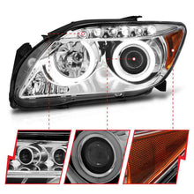 Load image into Gallery viewer, ANZO 2005-2010 Scion Tc Projector Headlights w/ Halo Chrome (CCFL)