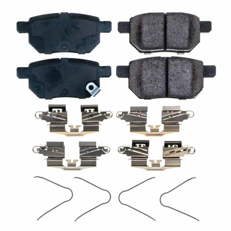 Power Stop 2021 Toyota Prius Rear Z17 Evo Ceramic Brake Pads w/Hardware - DTX Performance