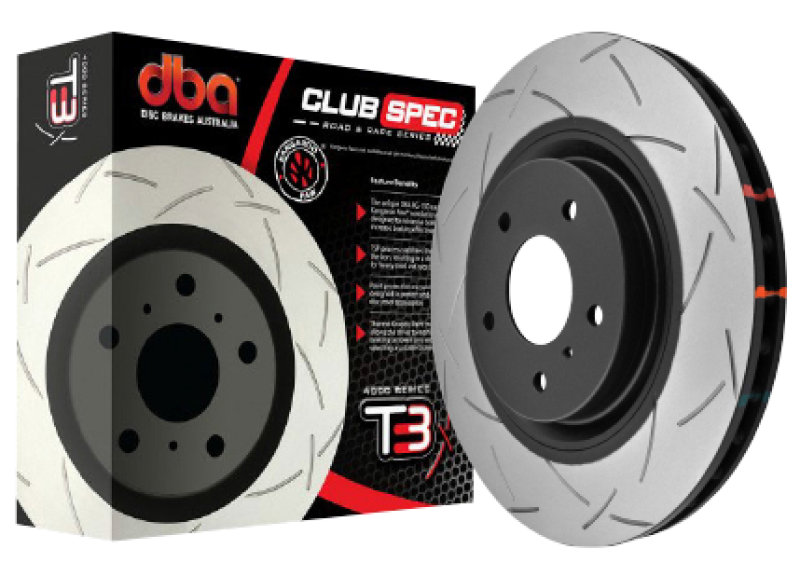 DBA 2020+ Chevrolet Corvette C8 J55 Z51 Front Slotted 4000 Series Rotor - DTX Performance