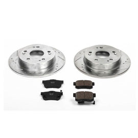 Power Stop 13-15 Acura ILX Rear Z23 Evolution Sport Brake Kit for high performance brake upgrades, DTX Performance quality parts