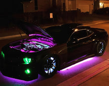 Load image into Gallery viewer, Oracle Universal Dynamic LED Underbody Kit - ColorSHIFT - Dynamic on a performance car with neon lights.
