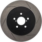 StopTech Power Slot 04 STi Rear Left Slotted Rotor for high performance car upgrades, brake parts from DTX Performance veteran shop