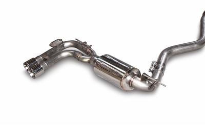 AWE Tuning BMW F3X N20/N26 328i/428i Touring Edition Exhaust Quad Outlet - 80mm Diamond Black Tips by DTX Performance