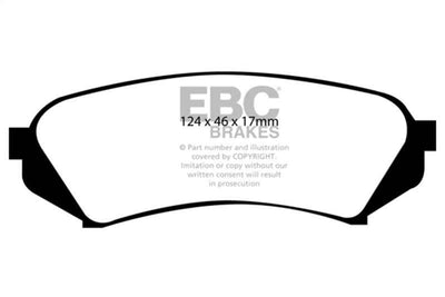 EBC 98-07 Lexus LX470 4.7 Greenstuff Rear Brake Pads performance car parts DTX Performance high performance brakes aftermarket