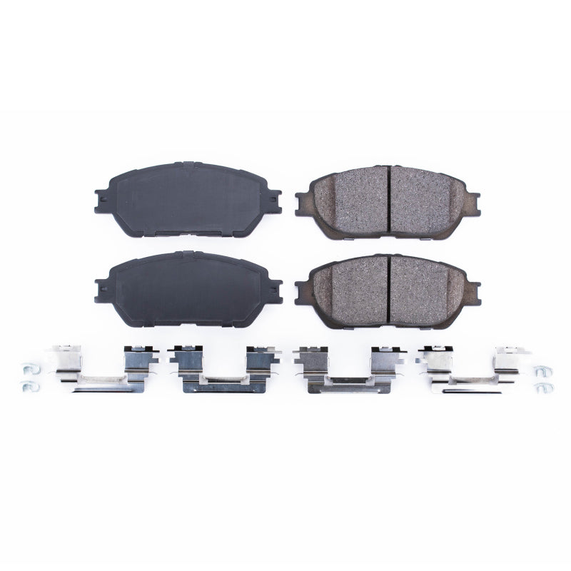 Power Stop 05-07 Toyota Avalon Front Z17 Evolution Ceramic Brake Pads w/Hardware - DTX Performance