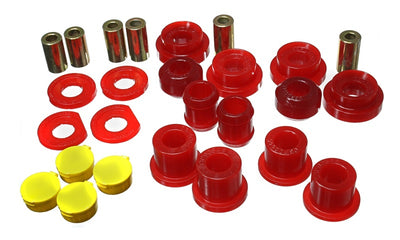 Energy Suspension 06-11 Honda Civic Red Rear Lower Trailing Arm and Lower Knuckle Bushing Set for performance upgrades