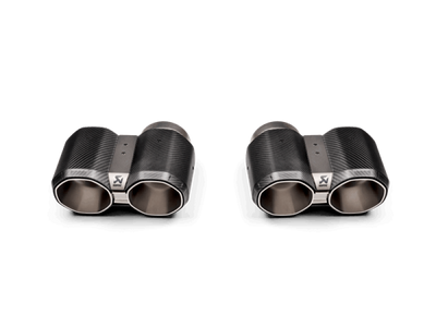 Akrapovic 2021+ BMW G87 M2, G80 M3 & G82 M4 Octagonal Tail Pipe Set - DTX Performance Engine Parts