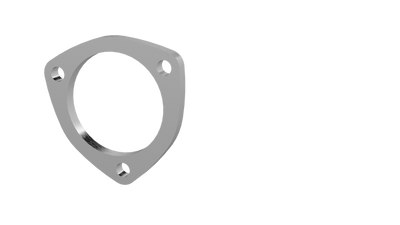 QTP 3in Weld-On QTEC 3 Bolt Flange, ideal for performance car upgrades, exhaust systems, and engine performance parts.