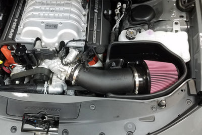 JLT 15-20 Dodge Charger 6.2L / 15-18 Dodge Challenger Hellcat 6.2L Cold Air Intake Kit w/Red Filter for performance upgrades