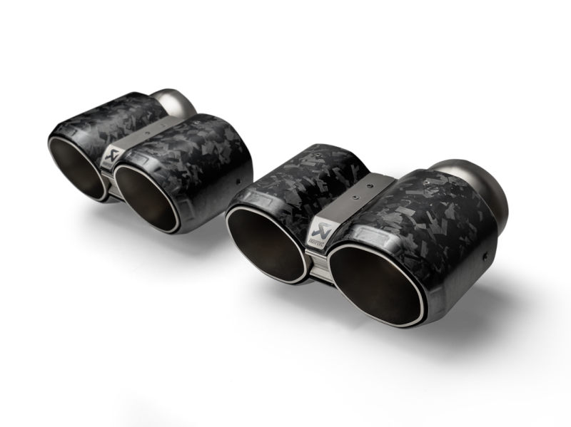 Akrapovic BMW M2 Coupe (G87) Tail Pipe Set - Chopped Carbon Akrapovic