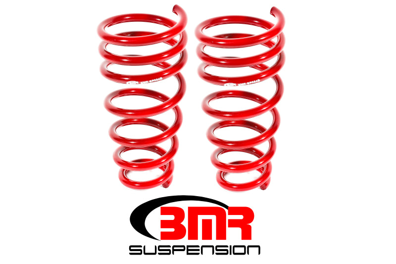 BMR 10-15 5th Gen Camaro V6 Rear Lowering Springs - Red - DTX Performance