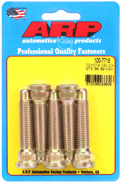 ARP 86-89 Toyota Celica GTS Front Wheel Stud Kit by DTX Performance, ideal for high performance car parts and tuning upgrades.