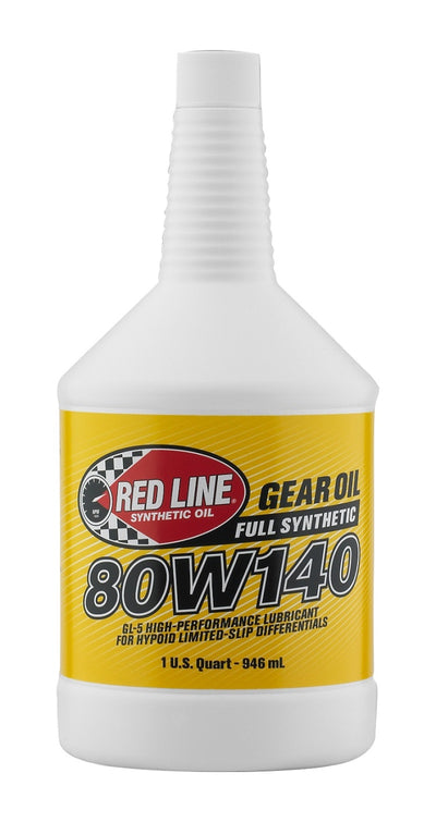 Red Line 80W140 GL-5 Gear Oil - Quart by DTX Performance for high performance auto parts, engine performance, and aftermarket upgrades