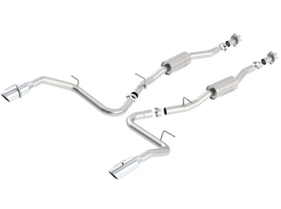 Borla 99-04 Ford Mustang Cobra 4.6L/5.4L V8 MT RWD ATAK SS Catback Exhaust - high performance exhaust system displayed