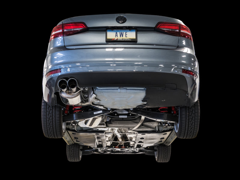 AWE Tuning 09-14 Volkswagen Jetta Mk6 1.4T Touring Edition Exhaust - Chrome Silver Tips - DTX Performance