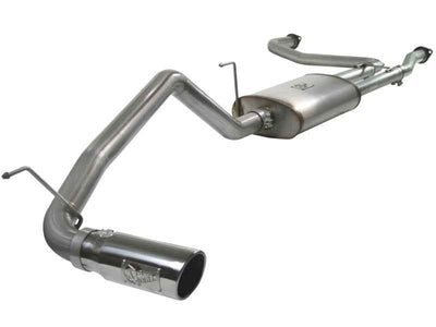aFe MACHForce XP Exhaust Cat-Back 2.5/3in SS-409 w/ Polished Tip 04-12 Nissan Titan V8 5.6L high performance auto part