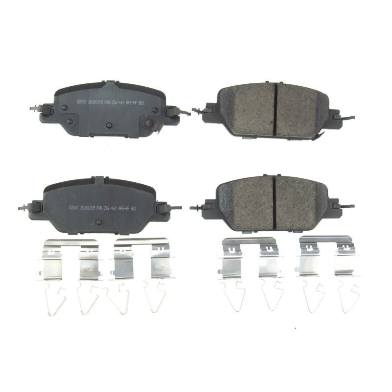 Power Stop 17-19 Honda CR-V Rear Z17 Evolution Ceramic Brake Pads w/Hardware - DTX Performance