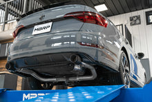 Load image into Gallery viewer, MBRP 19-21 VW Jetta GLI T304 SS 3in Cat-Back Dual Split Rear Exit Exhaust - Carbon Fiber Tips installed at DTX Performance shop