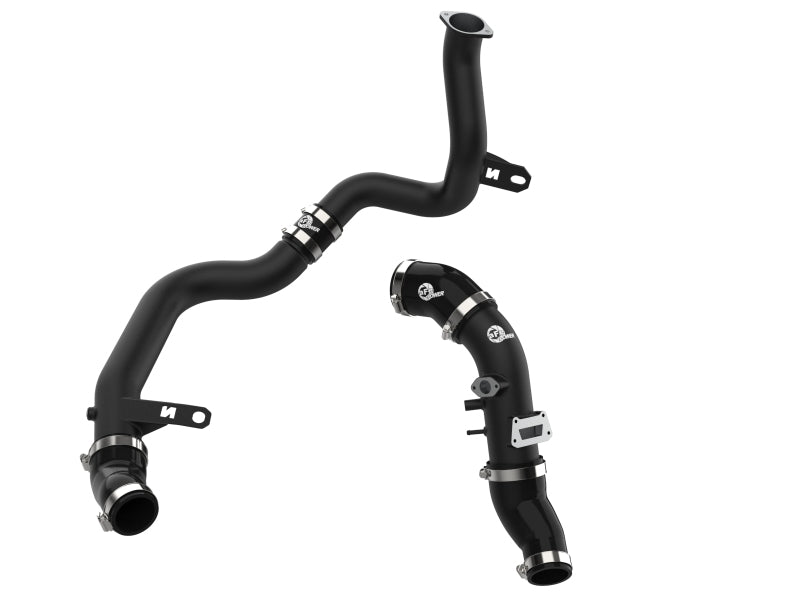 aFe 19-22 Hyundai Veloster N L4 2.0L (t) BladeRunner Aluminum Hot & Cold Charge Pipe Kit - Black - DTX Performance