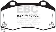 Load image into Gallery viewer, EBC 2017+ Fiat 124 Spider 1.4L Turbo Abarth Greenstuff Front Brake Pads - high performance brakes at DTX Performance.
