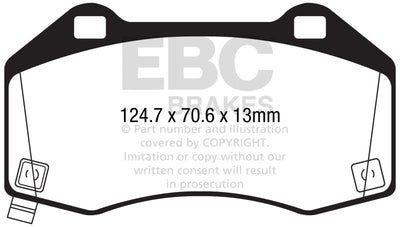 EBC 2017+ Fiat 124 Spider 1.4L Turbo Abarth Greenstuff Front Brake Pads for performance car parts - DTX Performance
