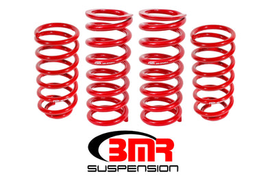 BMR 79-04 Fox Mustang Lowering Spring Kit (Set Of 4) - Red high performance auto parts