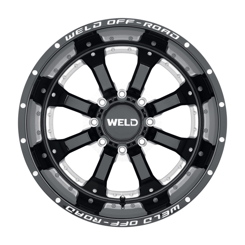 Weld Granada 8 20x10 / 8x180 / 4.75 BS / 124.3 HB - Gloss Black Milled - Non-BL Wheel