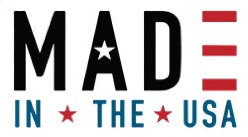 Made in the USA label with stars and stripes