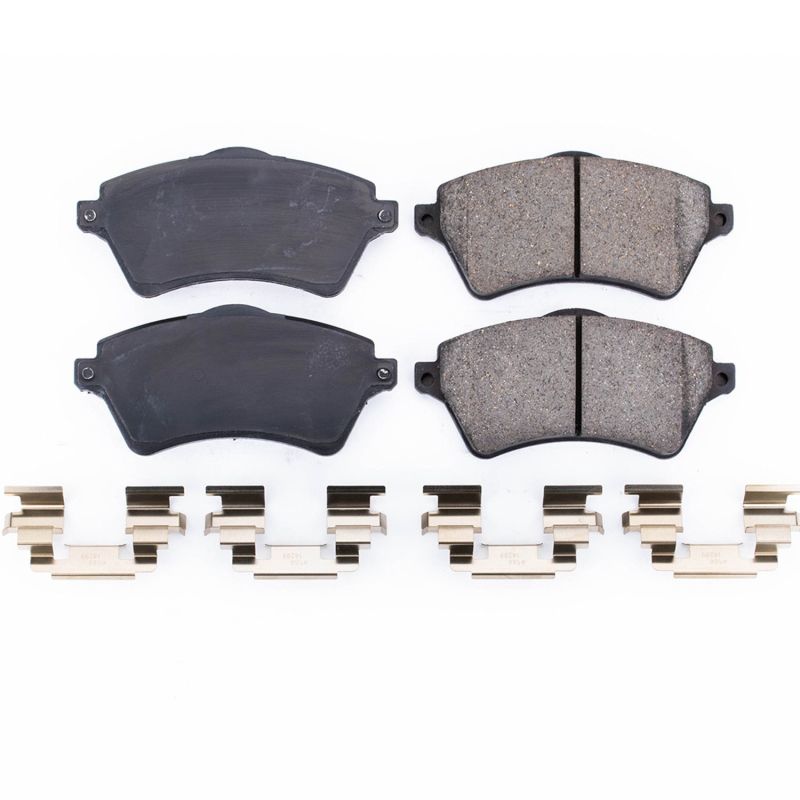 Power Stop 02-05 Land Rover Freelander Front Z17 Evo Ceramic Brake Pad w/Hardware - DTX Performance