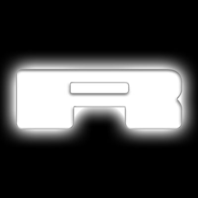 ORACLE Lighting Universal Illuminated LED Letter Badges - Matte Wht Surface Finish - R | Performance car parts, DTX Performance