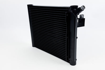 CSF Porsche 964/993 OEM+ Performance A/C Condenser with modern parallel-flow design for improved efficiency in performance car parts.