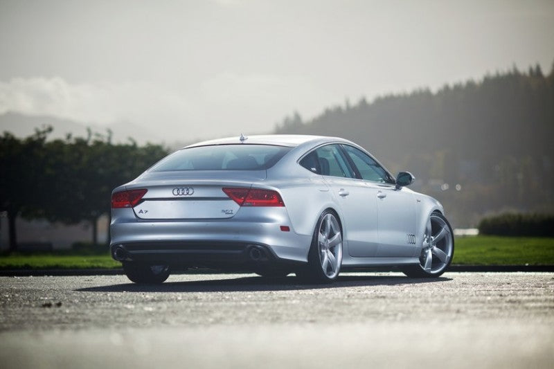 AWE Tuning Audi C7 A7 3.0T Touring Edition Exhaust - Dual Outlet Chrome Silver Tips - DTX Performance