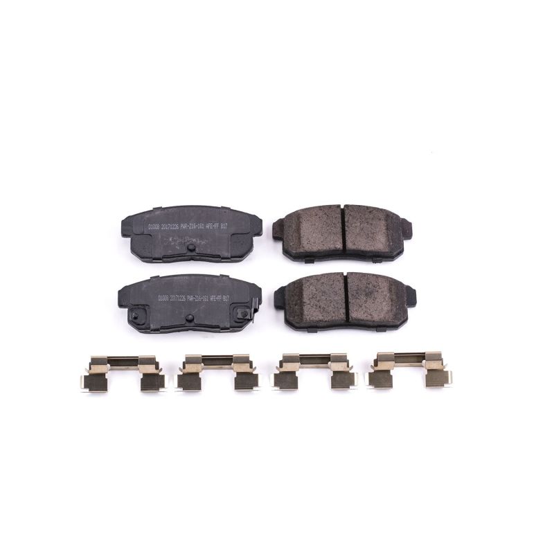 Power Stop 04-11 Mazda RX-8 Rear Z17 Evolution Ceramic Brake Pads w/Hardware - DTX Performance